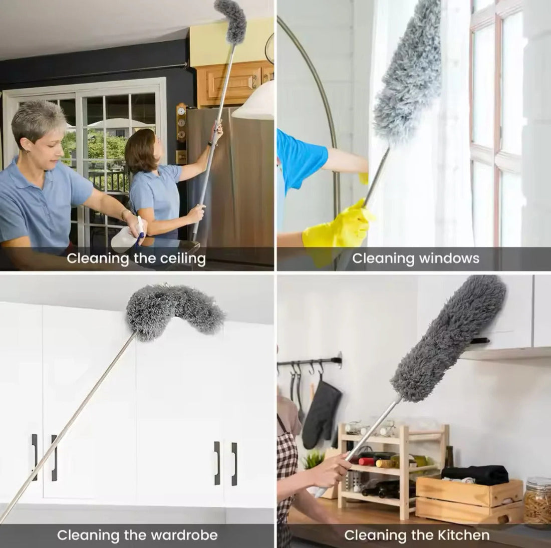 Microfiber Duster with 100-inch Extension Pole